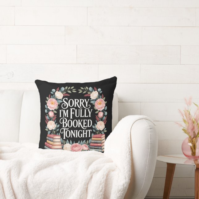 Coussin Désolé, je suis complet ce soir (Canapé)