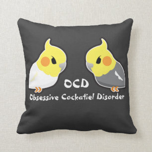 Coussin Désordre obsédant de Cockatiel