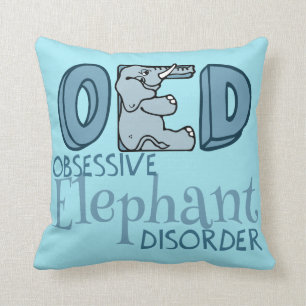 Coussin Désordre obsédant d'éléphant