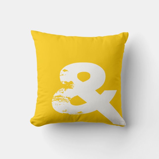 Coussin d'esperluette jaune (Recto)