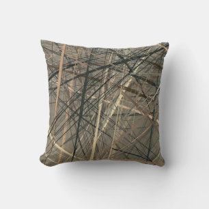 Coussin Dessin à l'huile de style rétro. illustration. Pai