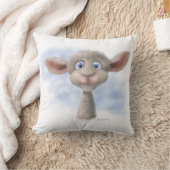 Coussin Dessin animé d'agneau doux (Couverture)