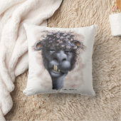 Coussin Dessin animé d'alpaca dément (Couverture)
