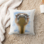 Coussin Dessin animé d'autruche indignée (Couverture)