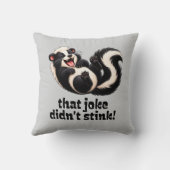 Coussin Dessin animé de blague de mouffette drôle (Verso)