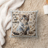 Coussin Dessin Animé de Chat Mignon Drôle pour l'heure du  (Couverture)