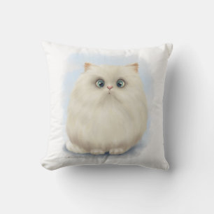 Coussin Dessin animé de chat persan
