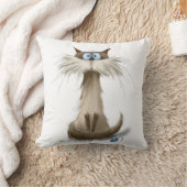 Coussin Dessin animé de chat siamois (Couverture)