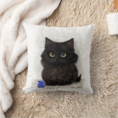 Coussin Dessin animé de chaton noir (Couverture)
