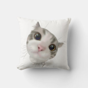 Coussin Dessin animé de chaton tabby mignon