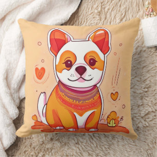 Coussin Dessin animé de Corgi mignon