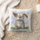 Coussin Dessin animé de Corgi mignon (Couverture)