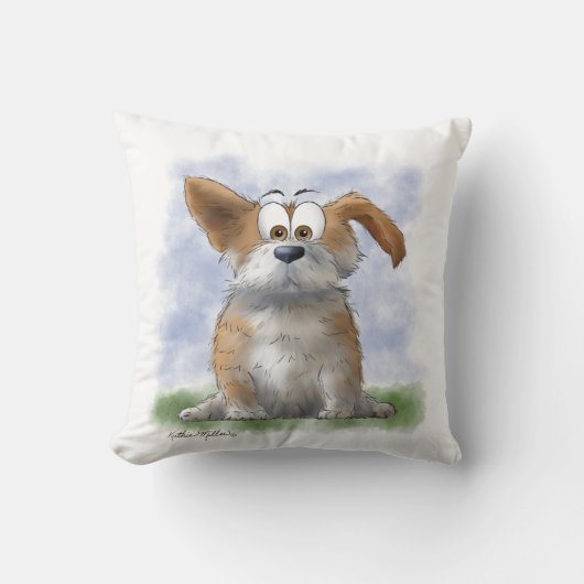 Coussin Dessin animé de Corgi mignon (Recto)