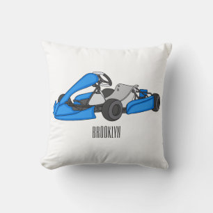 Coussin dessin animé de Kart racing