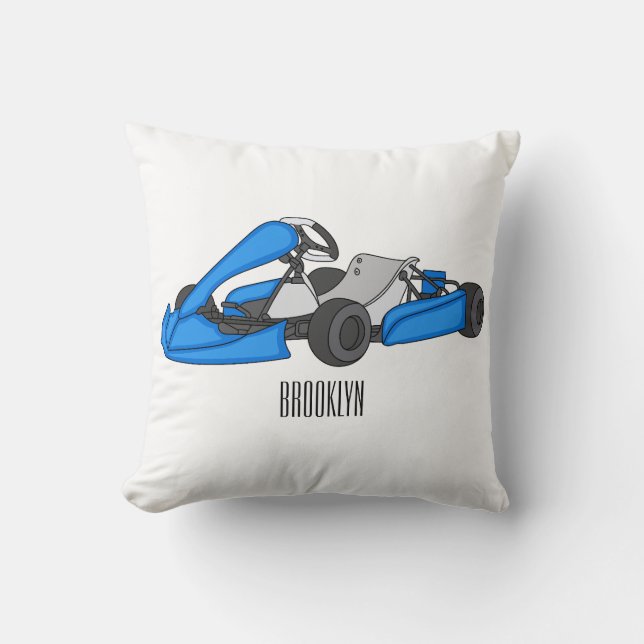 Coussin dessin animé de Kart racing (Recto)