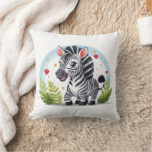 Coussin Dessin animé de zèbre mignon (Couverture)
