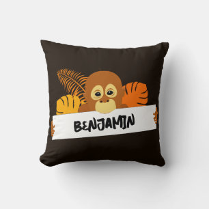 Coussin Dessin de bébé Orangoutan