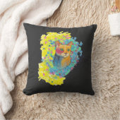 Coussin dessin de chat coloré (Couverture)