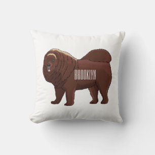 Coussin dessin de Chien Tibétain Mastiff