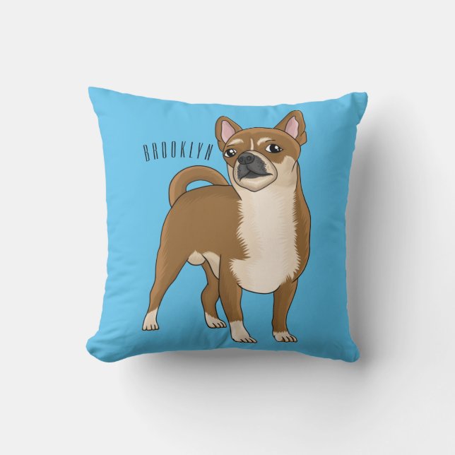 Coussin Dessin de Chihuahua pour chien (Recto)