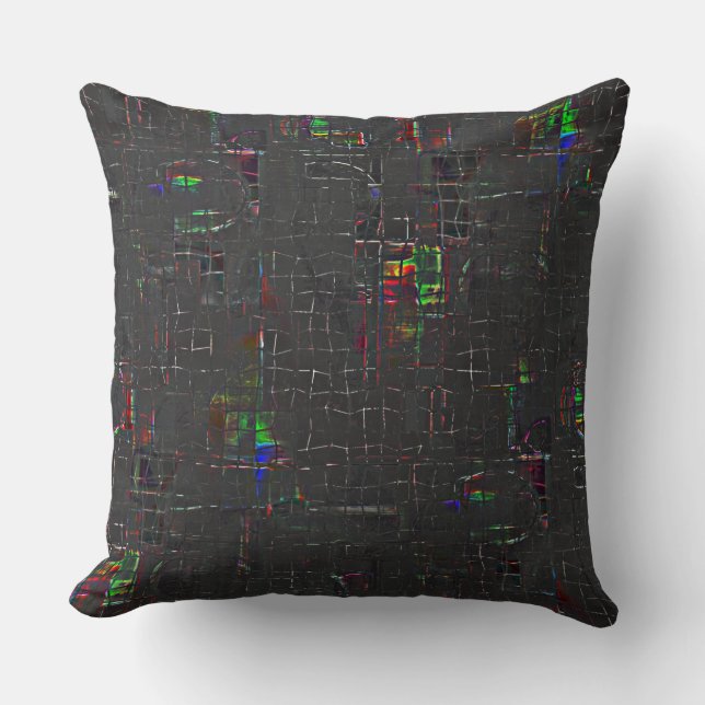 Coussin Dessin de couleur rustique dans l'obscurité noctur (Recto)