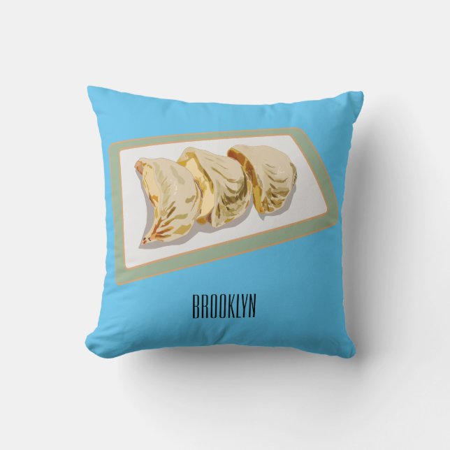 Coussin Dessin de Jiaozi / Chinese dumplings (Recto)