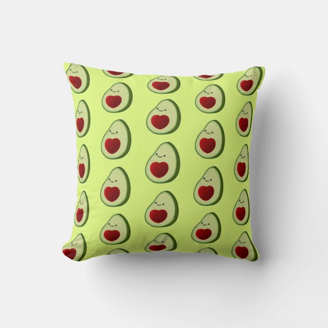 Coussin Dessin de l'Avocado Lover Cute (Recto)