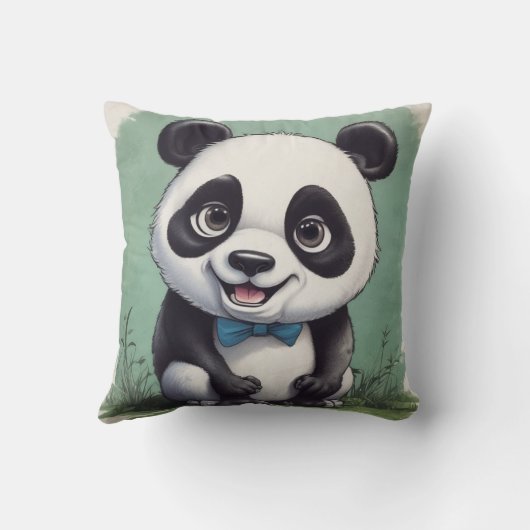 Coussin Dessin de Panda (Verso)