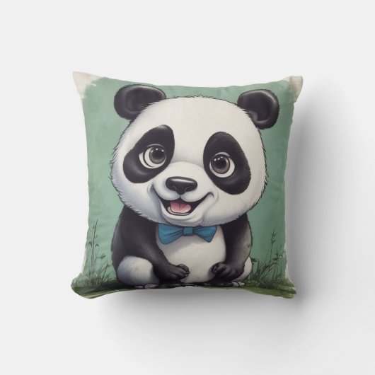 Coussin Dessin de Panda (Recto)