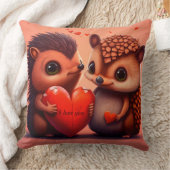 Coussin Dessin de Saint Valentin sur mesure (Couverture)