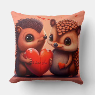 Coussin Dessin de Saint Valentin sur mesure