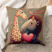 Coussin Dessin de Saint Valentin sur mesure (Couverture)