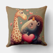 Coussin Dessin de Saint Valentin sur mesure (Verso)
