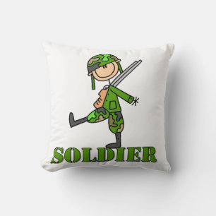 Coussin Dessin de soldat bâton