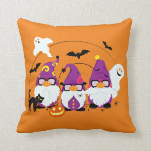 Coussin Dessin d'Halloween Gnomes mignon