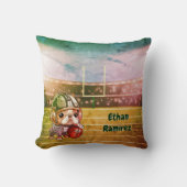 Coussin Dessin du stade de taurin français mignon (Recto)