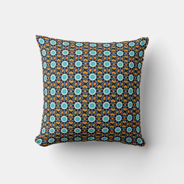 Coussin Dessin géométrique coloré (Recto)