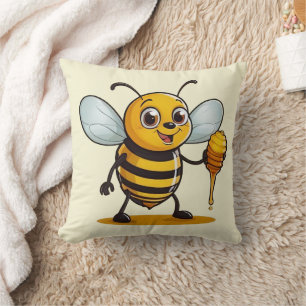 Coussin Dessin Honey Bee