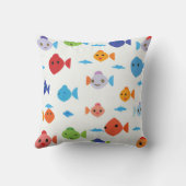 Coussin dessin humoristique sur le poisson (Verso)