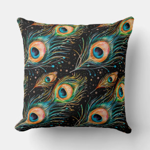 Coussin Dessin libre avec des crayons d'aquarelle