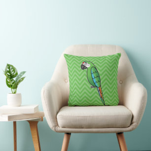 Coussin Dessin militaire Macaw Parrot Bird