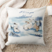Coussin Dessin numérique de lapins adorables (Couverture)