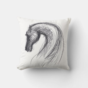 Coussin Dessin original 1 Cheval Année Zodiac Anniversaire