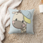 Coussin Dessin personnalisé Baby Boy Giraffe Jeu d'oreille (Couverture)