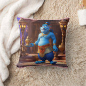 Coussin Dessin réalisé par Blue Genie Magic-3D, inspiré pa (Couverture)