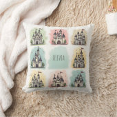 Coussin Dessins de Château de Conte de Fées Adorables (Couverture)