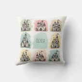 Coussin Dessins de Château de Conte de Fées Adorables (Verso)