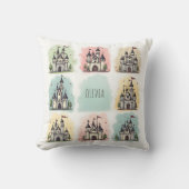 Coussin Dessins de Château de Conte de Fées Adorables (Recto)