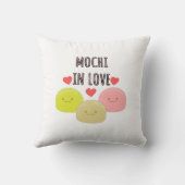 Coussin Dessins de dessin mignon Mochi (Verso)