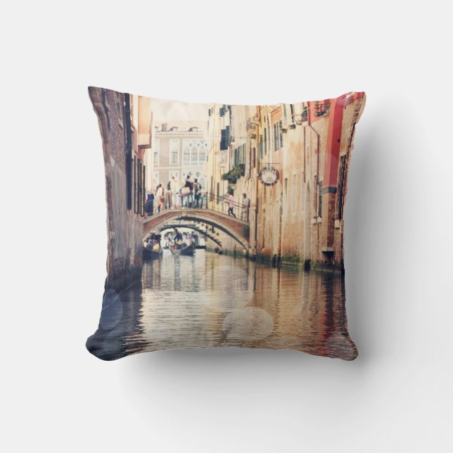 Coussin Destinations | Venice Gondolas Photographie (Recto)